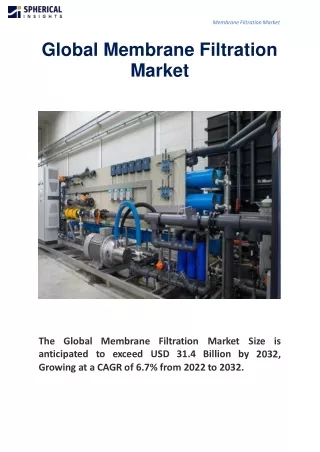 Global Membrane Filtration Market