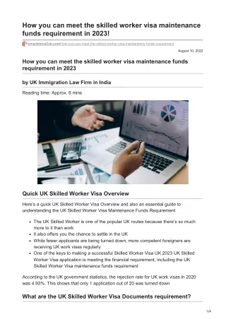 How to meet the 2023 funding demand for skilled worker visa maintenance.