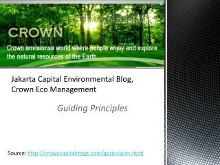 Jakarta Capital Environmental Blog, Crown Eco Management