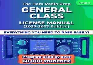 Ebook (download) The Ham Radio Prep General Class License Manual