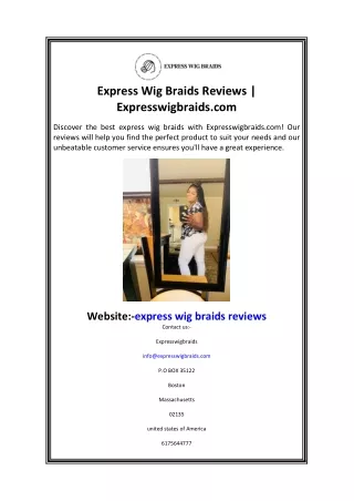 Express Wig Braids Reviews  Expresswigbraids.com