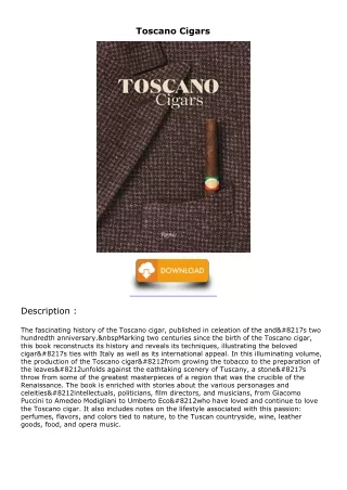 [PDF READ ONLINE] Toscano Cigars download