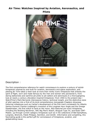 PDF/READ Air Time: Watches Inspired by Aviation, Aeronautics, and Pilots free