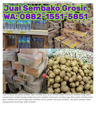 ౦882•l55l•585l (WA) Grosir Sembako Lengkap Distributor Grosir Sembako