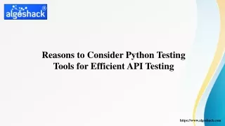 Reasons to Consider Python Testing Tools for Efficient API Testing