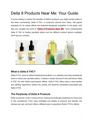 Delta 8 Products Near Me_ Your Guide