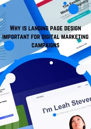 Why is landing page design important for digital marketing campaigns