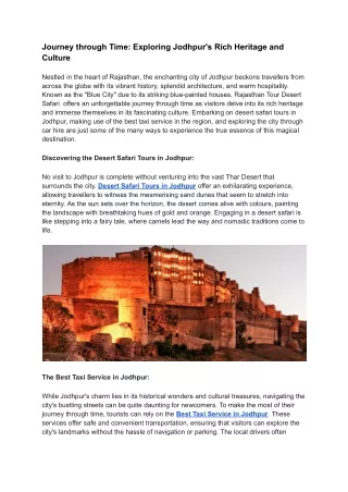 Journey through Time_ Exploring Jodhpur's Rich Heritage and Culture (1)
