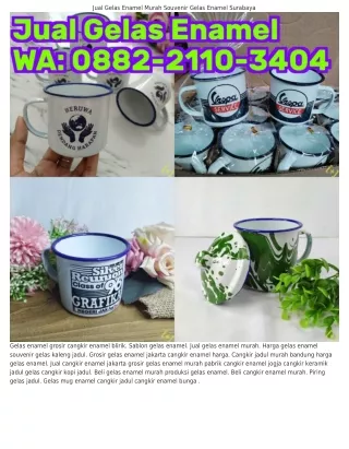 ౦88ᒿ-ᒿ11౦-З4౦4 (WA) Gelas Enamel Souvenir Cangkir Seng Jadul