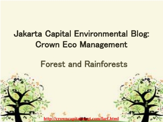 Jakarta Capital Environmental Blog : Crown Eco Management