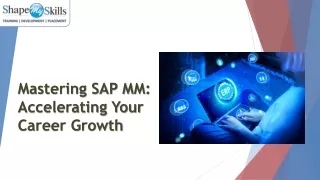 Upgrade your Career with SAP MM Training in Noida at ShapeMySkills