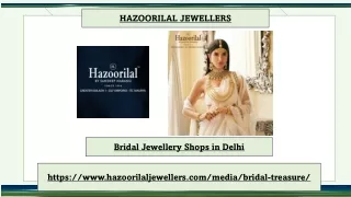 Bridal Jewellery Shops in Delhi