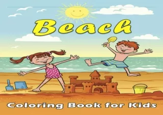 Download Beach Coloring Book for Kids Ages 4 8 Adorable Big Fun And Easy Colorin