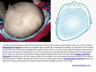 Infant Helmet Therapy & Newborn Flat Head Treatment UK