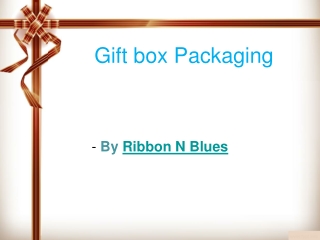 Design your gift with good-looking gift box packaging objects