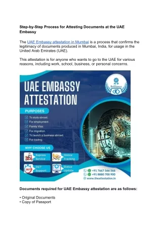 Step-by-Step Process for Attesting Documents at the UAE Embassy.docx