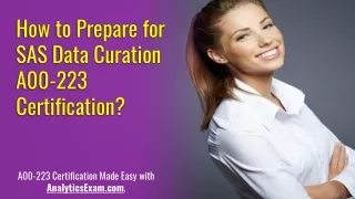 SAS Data Curation (A00-223) Exam | Sample Question