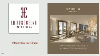 Interior Decorators Dubai