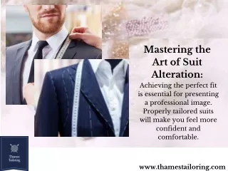 Suit alteration London