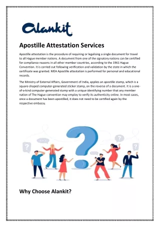 Apostille Attestation Services