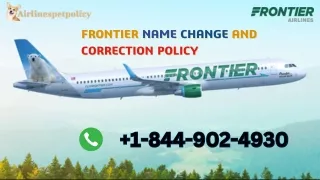 How can I change a name and correction with Frontier Airlines?