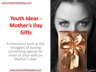 Youth Ideas - Mother’s Day Gifts