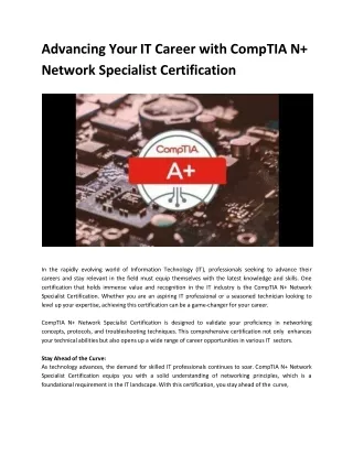 Advancing Your IT Career with CompTIA N  Network Specialist Certification.docx (1)