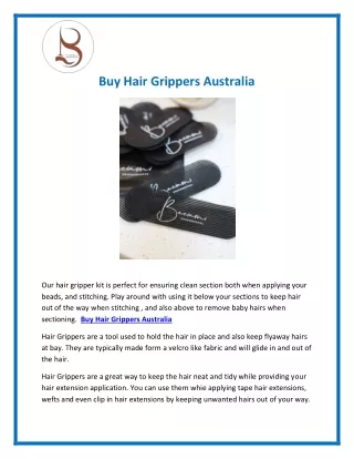 Buy Hair Grippers Australia