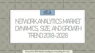 Network Analytics Market Dynamics, Size, and Growth Trend 2018-2028