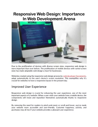 Web developer sacramento