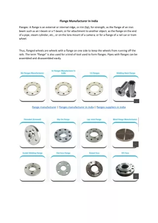 Flange Manufacturer In India | Induskart Engitech LLP