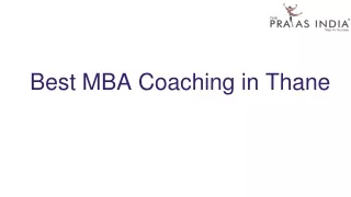 Best MBA Coaching in Thane