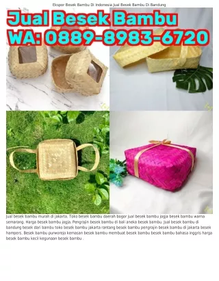 ౦889–898ᣮ–6ᜪ2౦ (WA) Jual Besek Bambu Murah Surabaya Pengrajin Besek Bambu Jomban