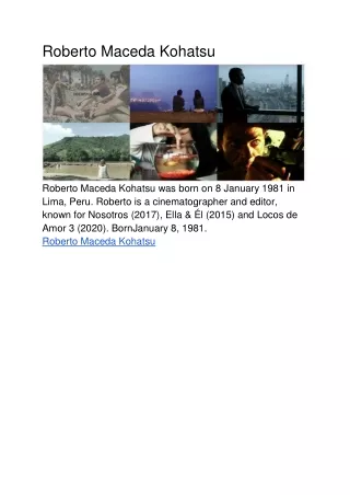 Roberto Maceda Kohatsu