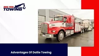 Advantages Of Dollie Towing