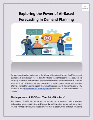 Exploring the Power of AI-Based Forecasting in Demand Planning