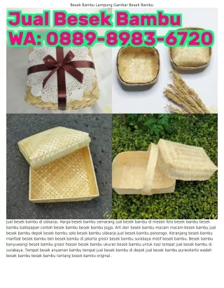 Ô88ᑫ•8ᑫ8ᣮ•Ϭ7ᒿÔ (WA) Harga Besek Bambu 18x18 Besek Bambu Jogja Kerajinan