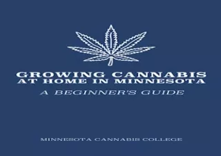 Pdf Book Growing Cannabis at Home in Minnesota: A Beginner's Guide