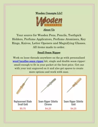 Wood Handle Seam Ripper