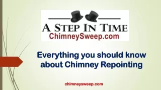 Everything you should know about Chimney Repointing