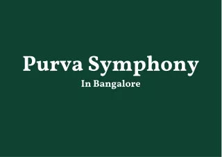 Purva Symphony Bangalore - PDF