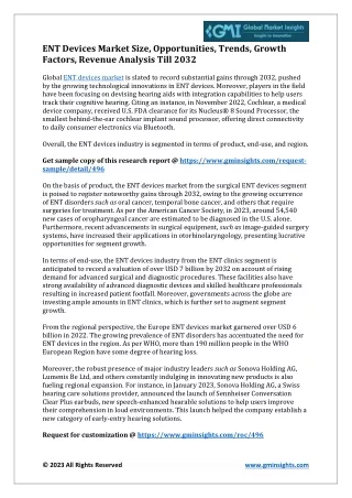 ENT Devices Market