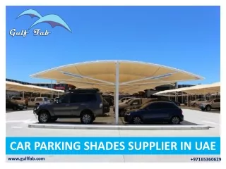 CAR PARKING SHADES SUPPLIER IN UAE