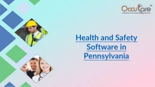 Health and Safety Software in Pennsylvania
