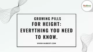 Growing Pills for Height Everything You Need to Know