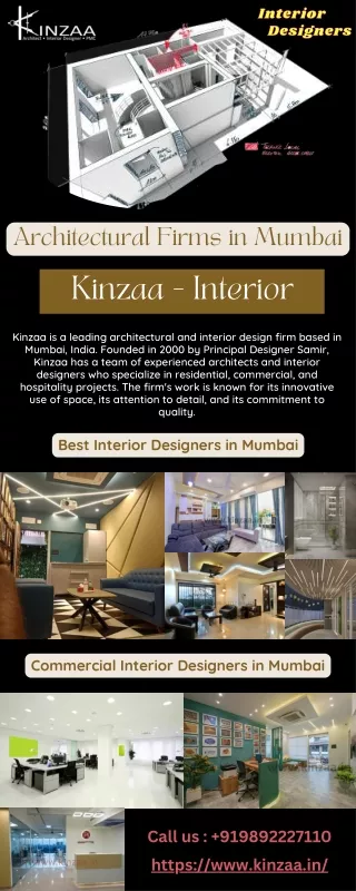 Architectural Firms in Mumbai - Interior Design Company in Mumbai - Kinzaa