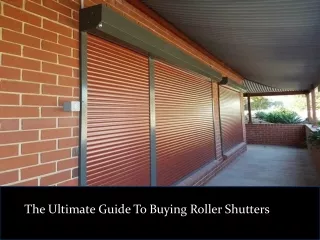 The Ultimate Guide To Buying Roller Shutters