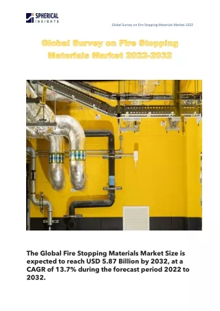 Global  Fire Stopping Materials Market