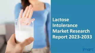 Lactose Intolerance Market Research Report 2023-2033