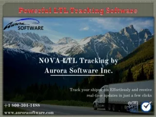 Powerful LTL Tracking Software